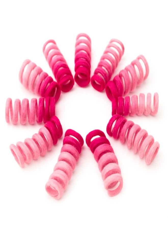 Glaciart One Felt Mini Spring Cat Toy – 10 Pcs Soft Fuzzy Enrichment 100% Natural Wool - Interactive Stretchable Play Cat Toy Set - Safe for Pets, Non-AZO Colored Dyes - 11” Long - Image 1